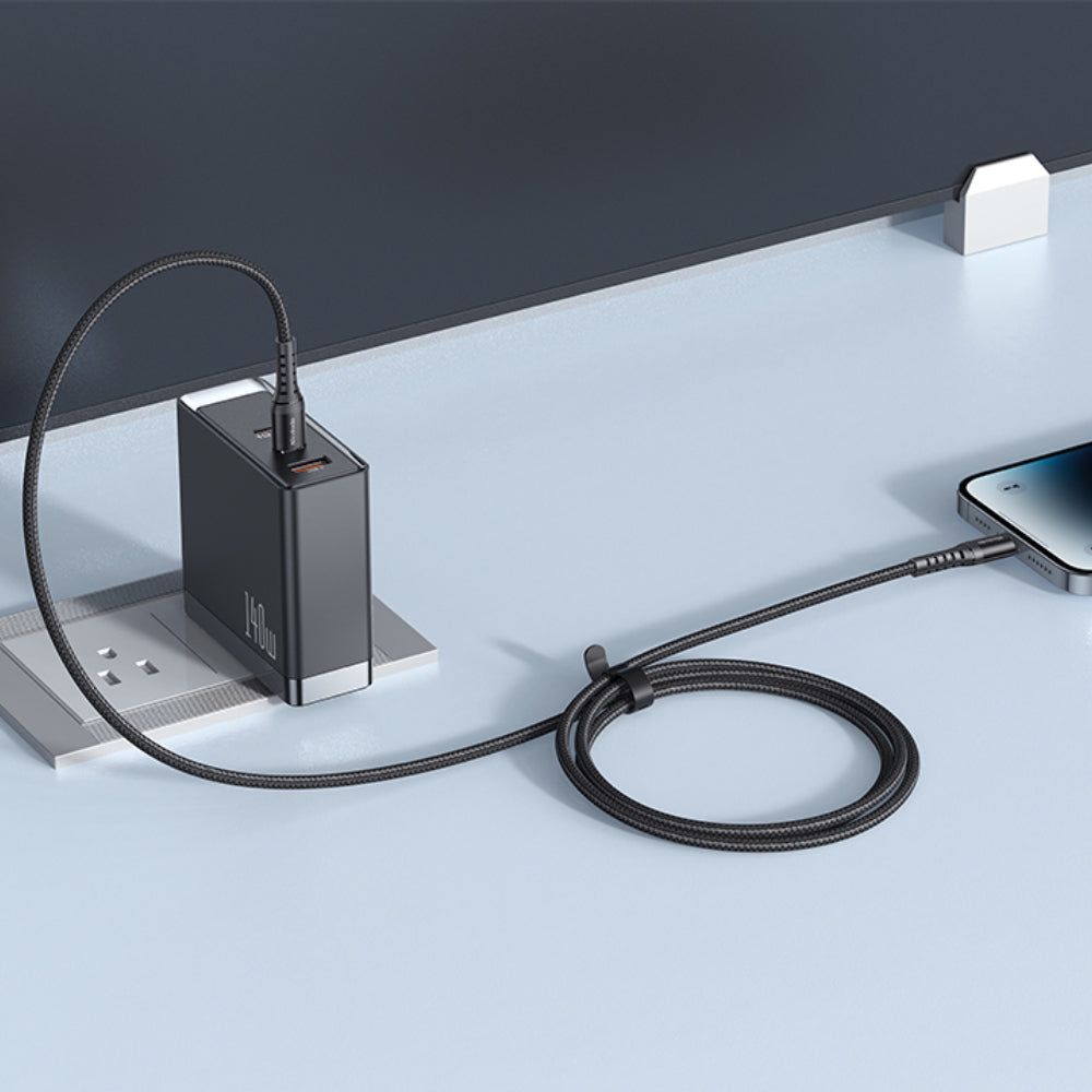 Cabo de Dados e Carregamento USB-C - Lightning McDodo CA-5631, 36W, 1m, Preto