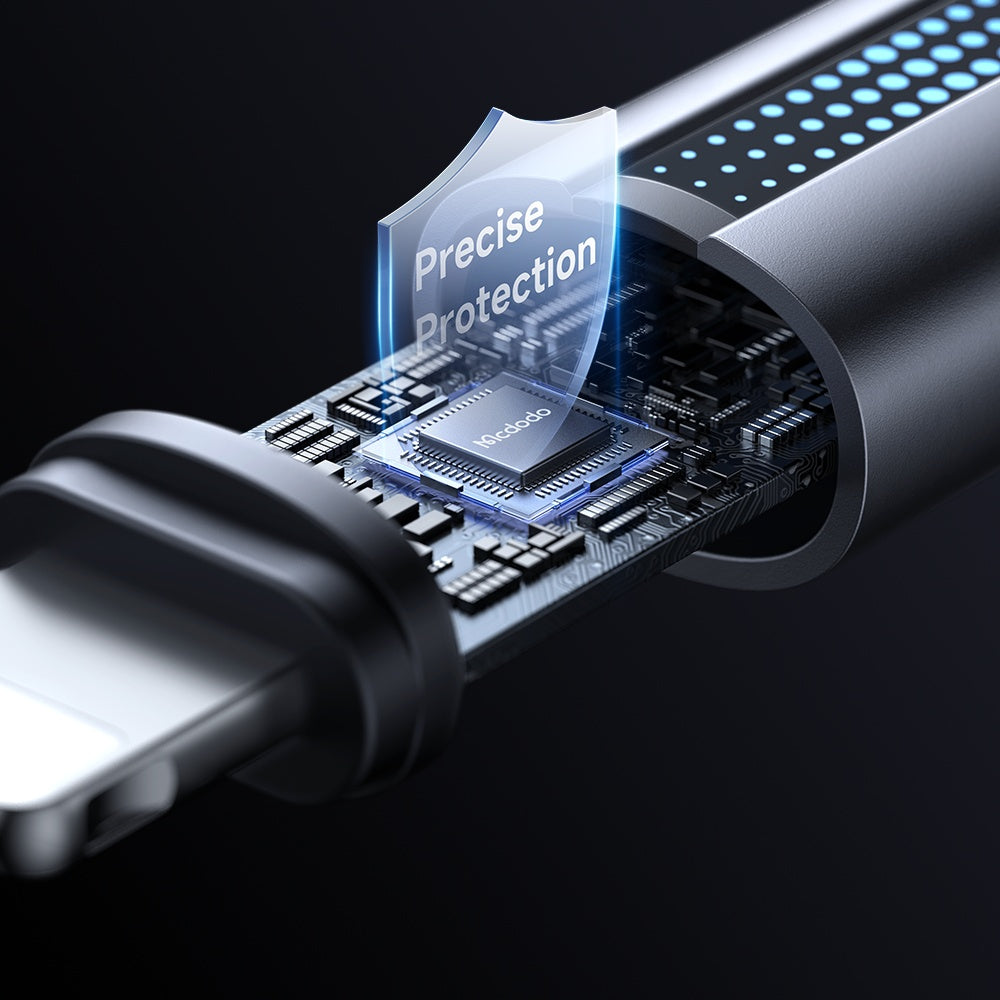 Cabo de Dados e Carregamento USB-C - Lightning McDodo CA-5710, 36W, 1.2m, Preto