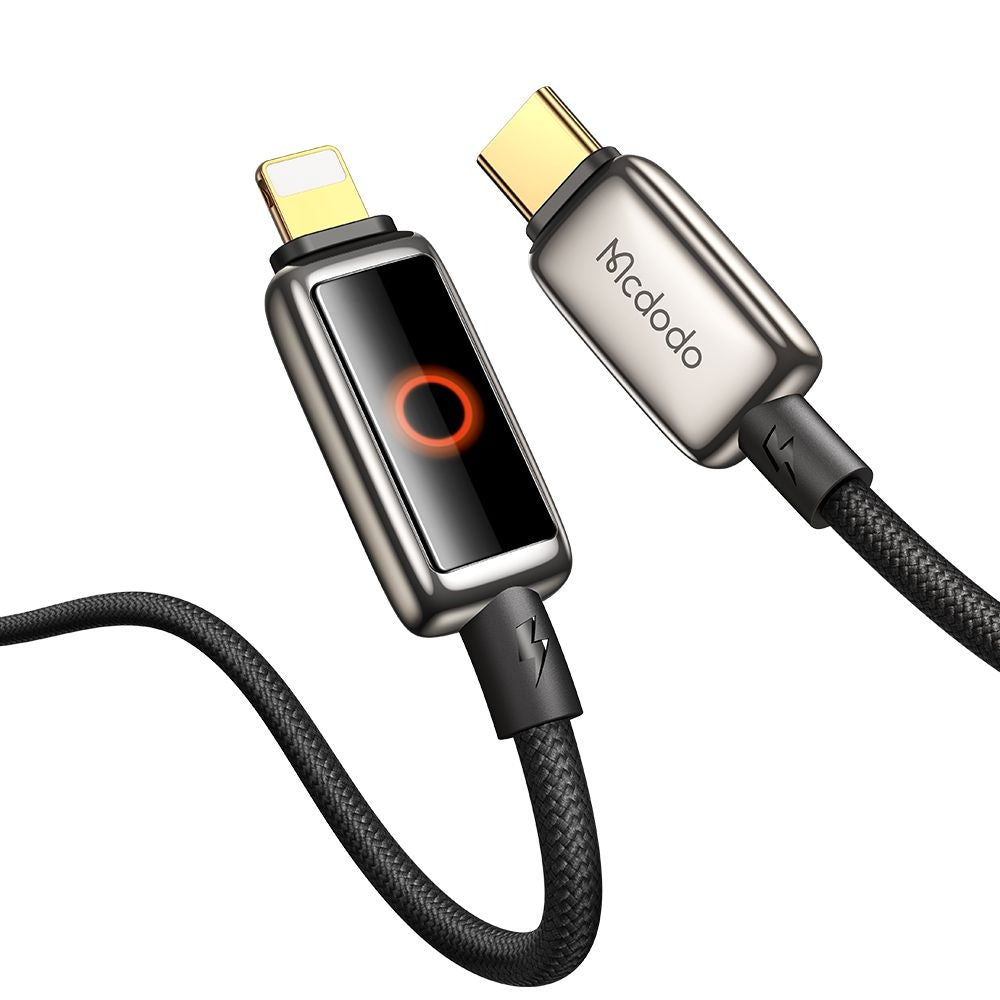Cabo de Dados e Carregamento USB-C - Lightning McDodo CA-6670 Auto Power Off, 36W, 1.2m, Preto