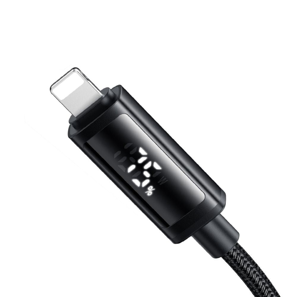 Cabo de Dados e Carregamento USB-C - Lightning McDodo CA-7990 Display, 36W, 1.2m, Preto
