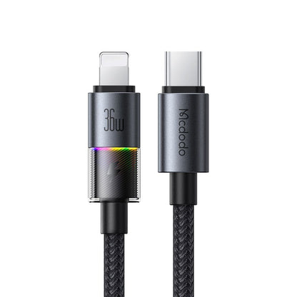 Cabo de Dados e Carregamento USB-C - Lightning McDodo CA-8190 Colorful, 36W, 1.2m, Preto