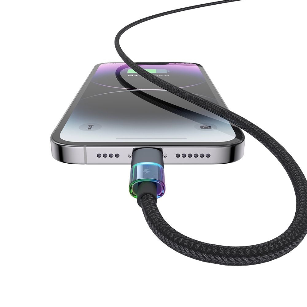 Cabo de Dados e Carregamento USB-C - Lightning McDodo CA-8190 Colorful, 36W, 1.2m, Preto