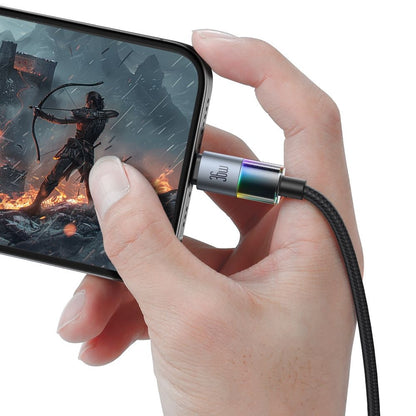 Cabo de Dados e Carregamento USB-C - Lightning McDodo CA-8190 Colorful, 36W, 1.2m, Preto