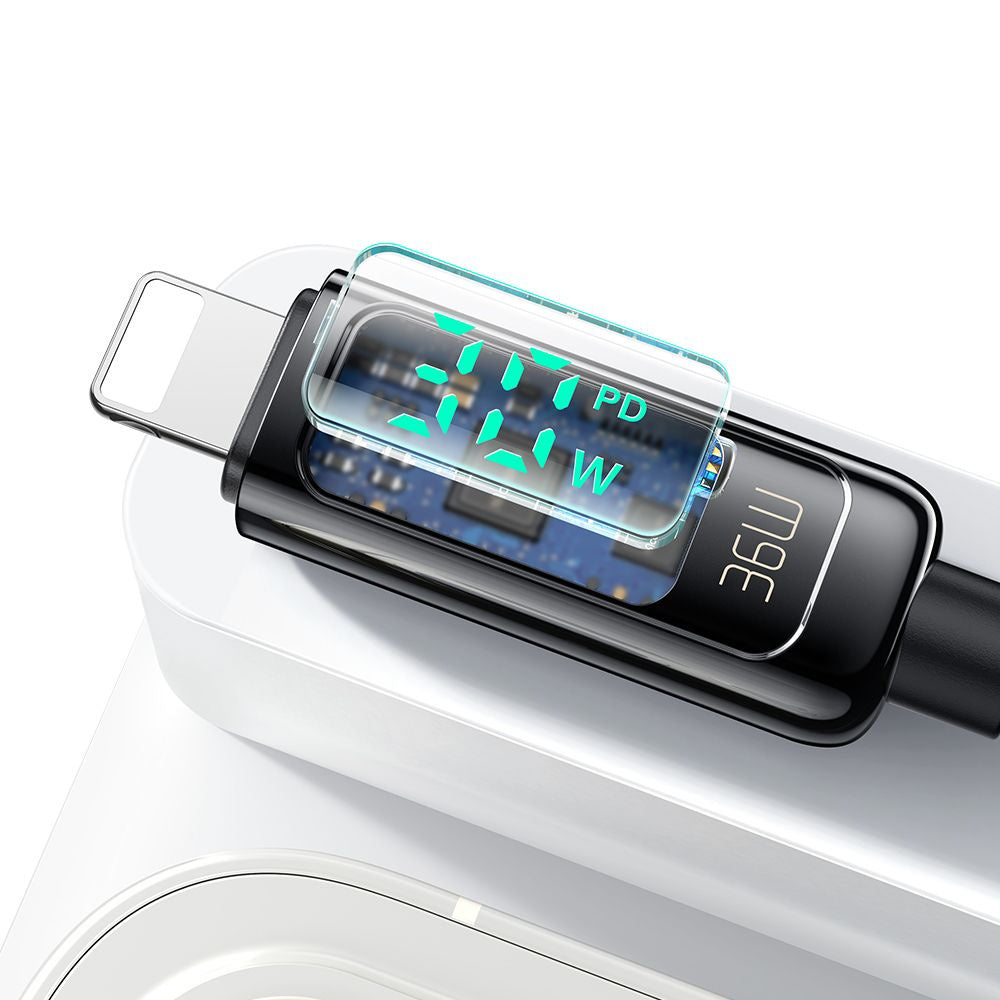 Cabo de Dados e Carregamento USB-C - Lightning McDodo CA-8810 Display, 36W, 1.2m, Preto