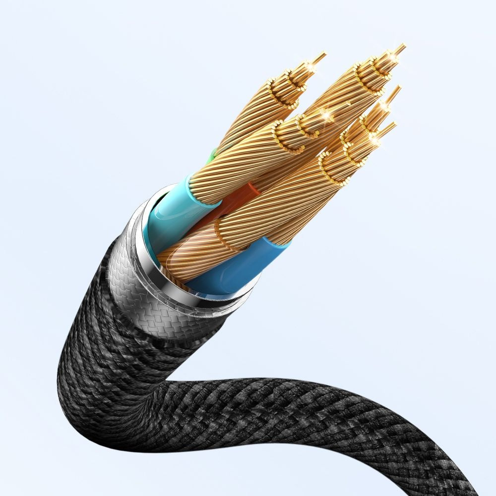 Cabo de Carregamento USB-C - Lightning / USB-C / QI McDodo CA-4940 O 3in1, 100W, 1.2m, Preto