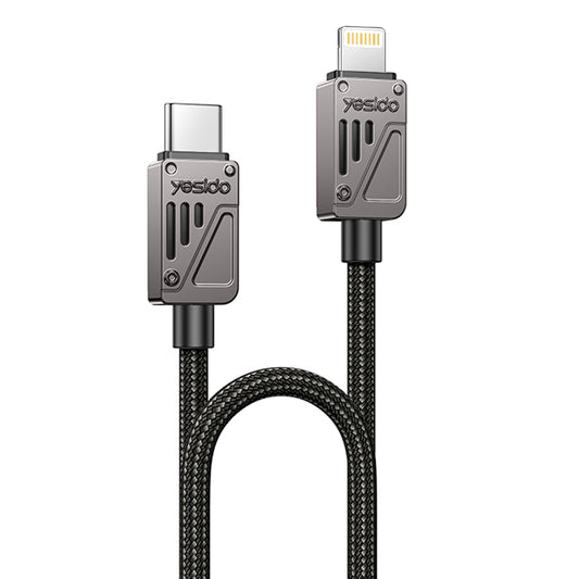 Cabo de Dados e Carregamento USB-C - Lightning Yesido CA195, 27W, 1.2m, Preto