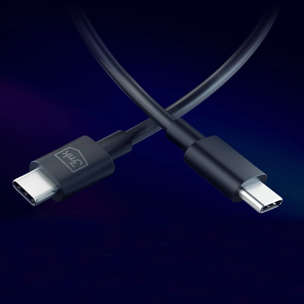 Cabo de Dados e Carregamento USB-C - USB-C 3MK Hyper, 100W, 1.2m, Preto