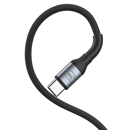 Cabo de Dados e Carregamento USB-C - USB-C 3MK Hyper N, 100W, 1,5m, Preto