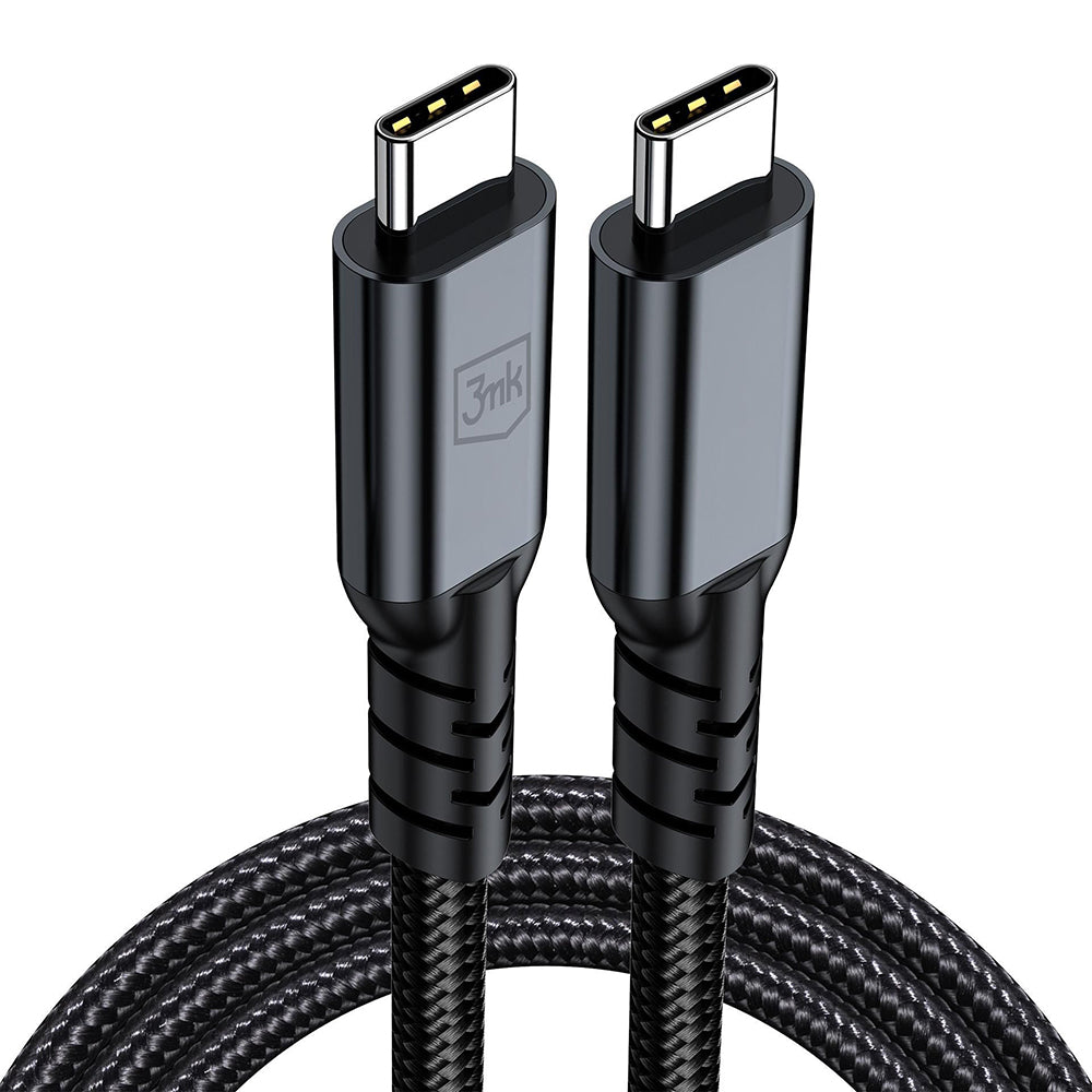 Cabo de Dados e Carregamento USB-C - USB-C 3MK Hyper N Thunderbolt 4, 240W, 2m, Preto