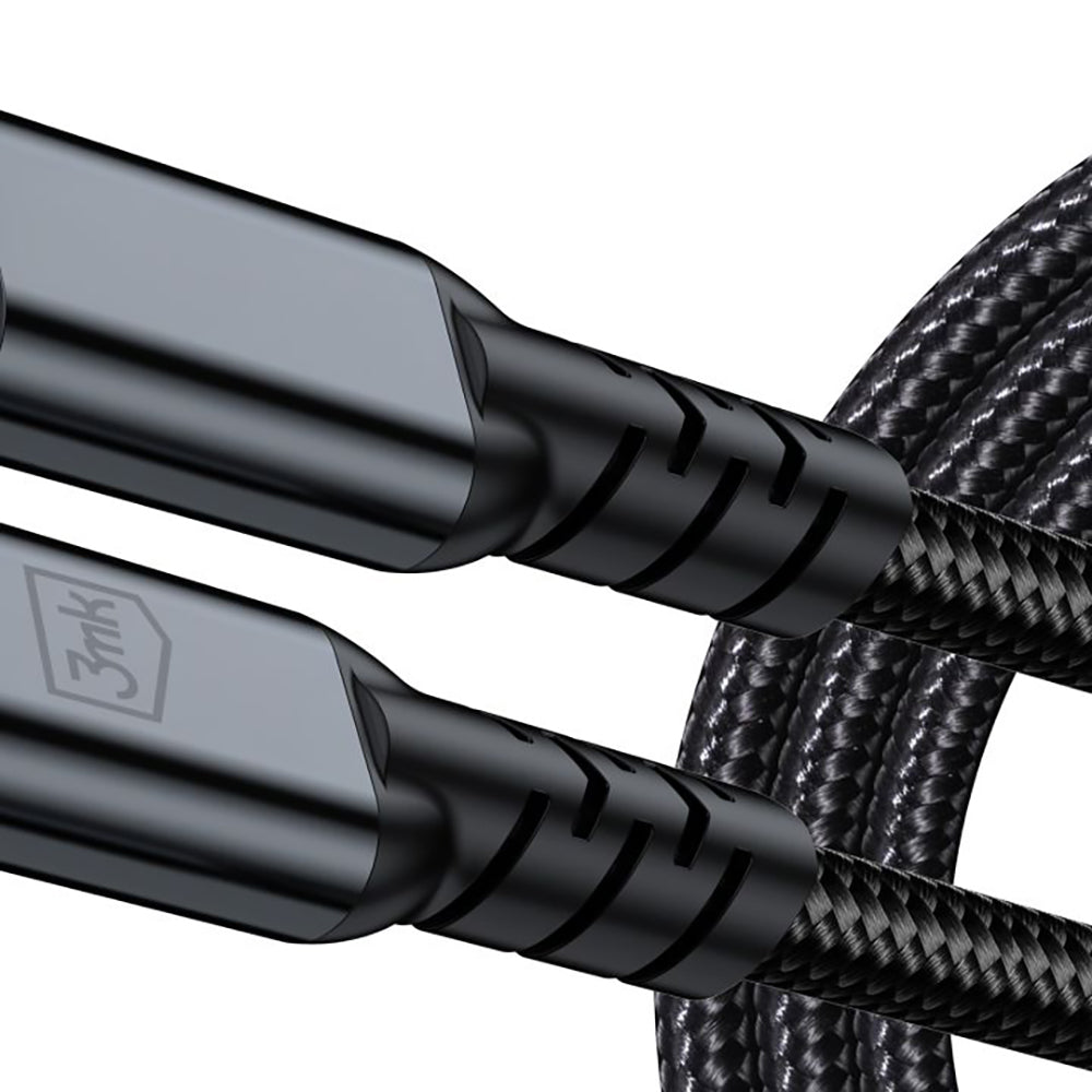 Cabo de Dados e Carregamento USB-C - USB-C 3MK Hyper N Thunderbolt 4, 240W, 2m, Preto
