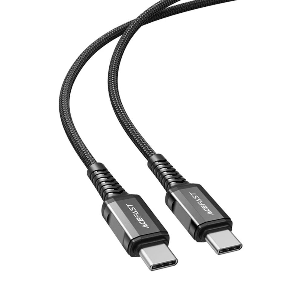 Cabo de Dados e Carregamento USB-C - USB-C Acefast C1-03, 60W, 1.2m, Preto