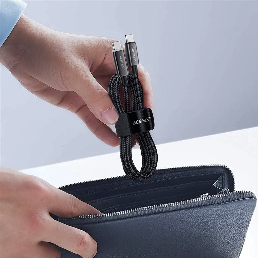 Cabo de Dados e Carregamento USB-C - USB-C Acefast C23-03, 60W, 1.2m, Preto