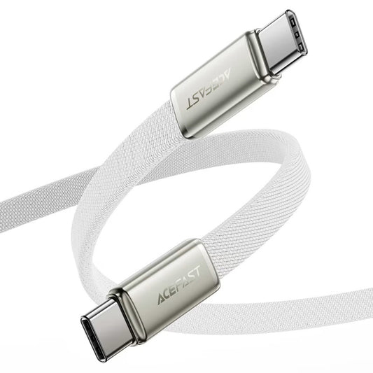 Cabo de Dados e Carregamento USB-C - USB-C Acefast C24-03, 60W, 1.2m, Branco