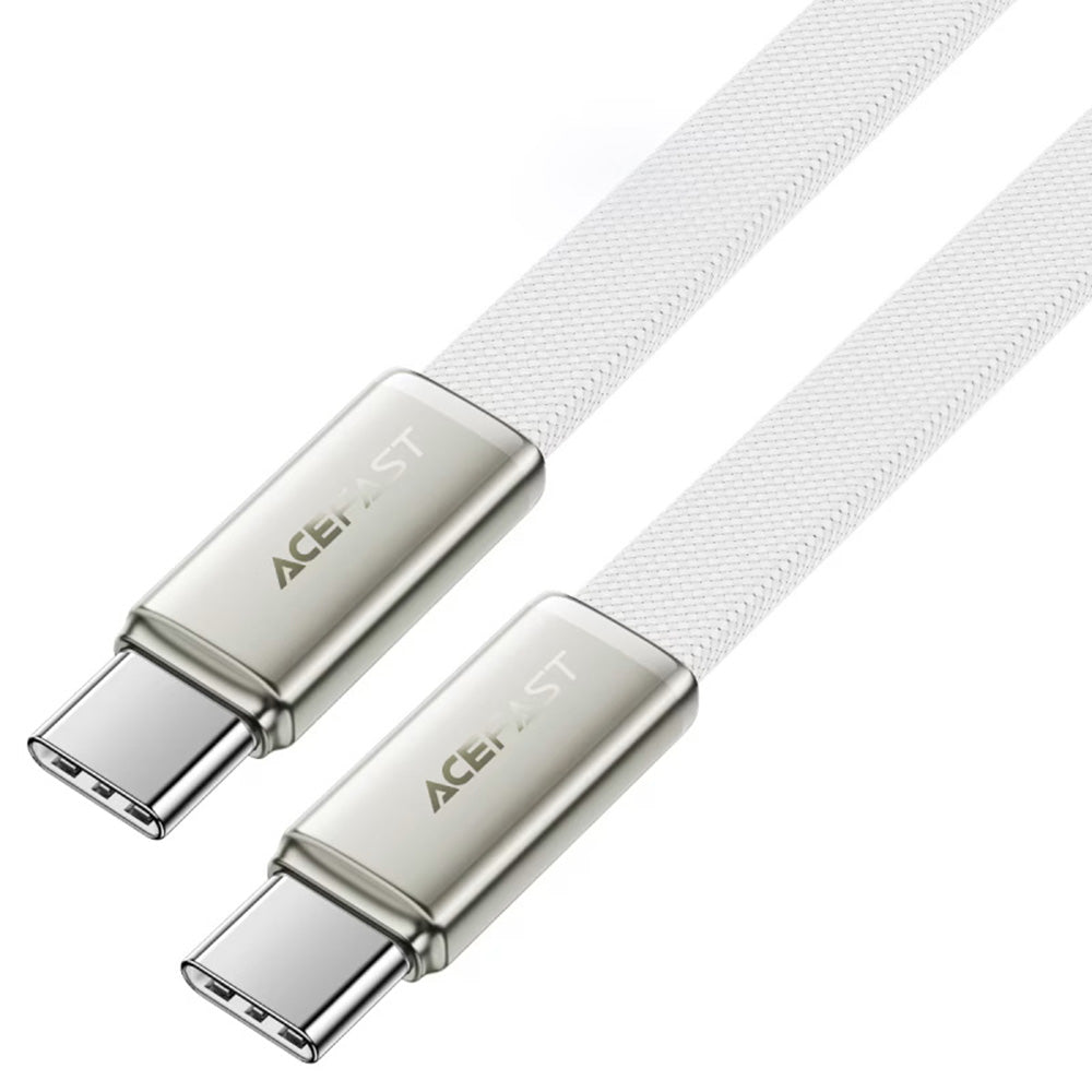 Cabo de Dados e Carregamento USB-C - USB-C Acefast C24-03, 60W, 1.2m, Branco
