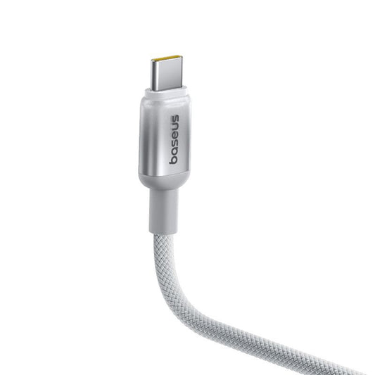 Cabo de Dados e Carregamento USB-C - USB-C Baseus Discolor, 100W, 1m, Prateado E0420701