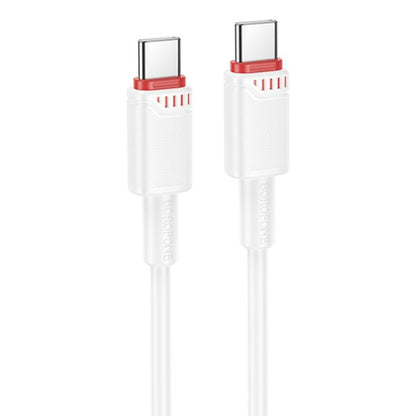 Cabo de Dados e Carregamento USB-C - USB-C Borofone BX110 Beneficio, 60W, 1m, Branco