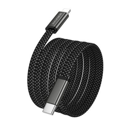 Cabo de Dados e Carregamento USB-C - USB-C Borofone BX124 Peace, 30W, 1m, Preto