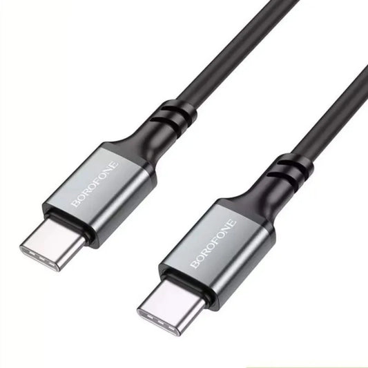 USB-C Data and Charging Cable - USB-C Borofone BX83, 60W, 1m, Black