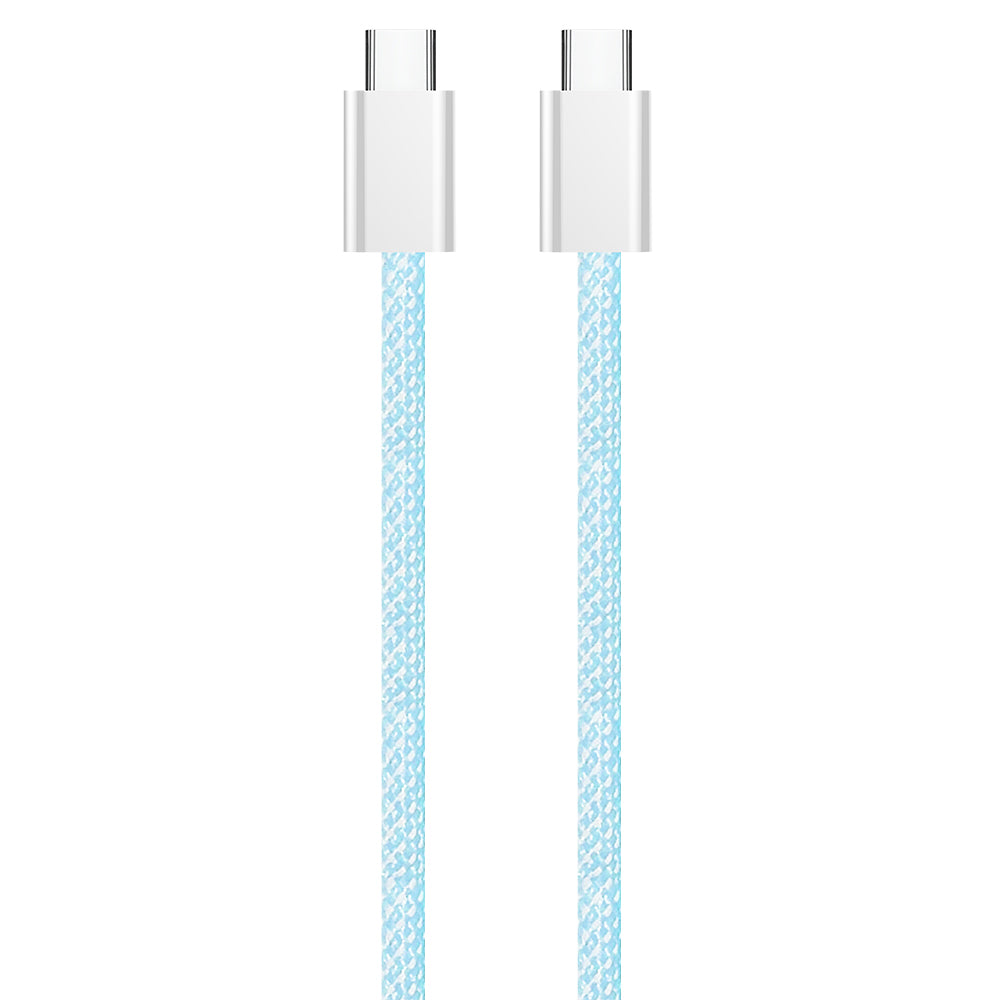 Cabo de Dados e Carregamento USB-C - USB-C ColorWay CW-CBPDCC061, 60W, 1m, Azul