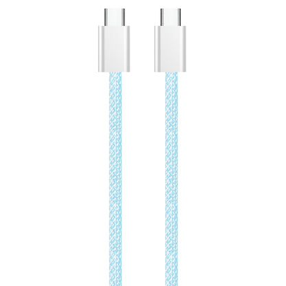 Cabo de Dados e Carregamento USB-C - USB-C ColorWay CW-CBPDCC061, 60W, 1m, Azul