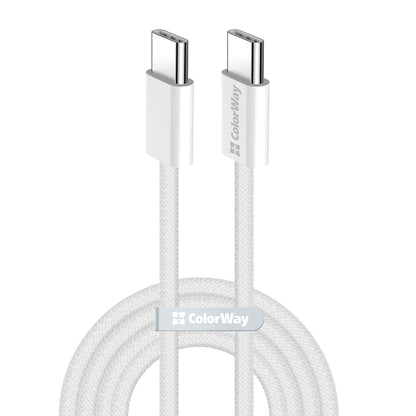 Cabo de Dados e Carregamento USB-C - USB-C ColorWay CW-CBPDCC061, 60W, 1m, Cinzento