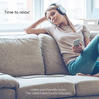 USB-C Data and Charging Cable - USB-C Lito, 18W, 2m, White