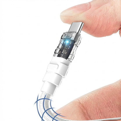 Cabo de Dados e Carregamento USB-C - USB-C Lito LD05, 60W, 1m, Branco