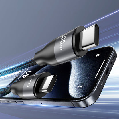 Cabo de Dados e Carregamento USB-C - USB-C Lito LD23CC, 100W, 1m, Cinzento