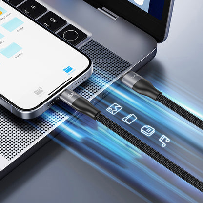 Cabo de Dados e Carregamento USB-C - USB-C Lito LD25CC, 100W, 2m, Cinzento