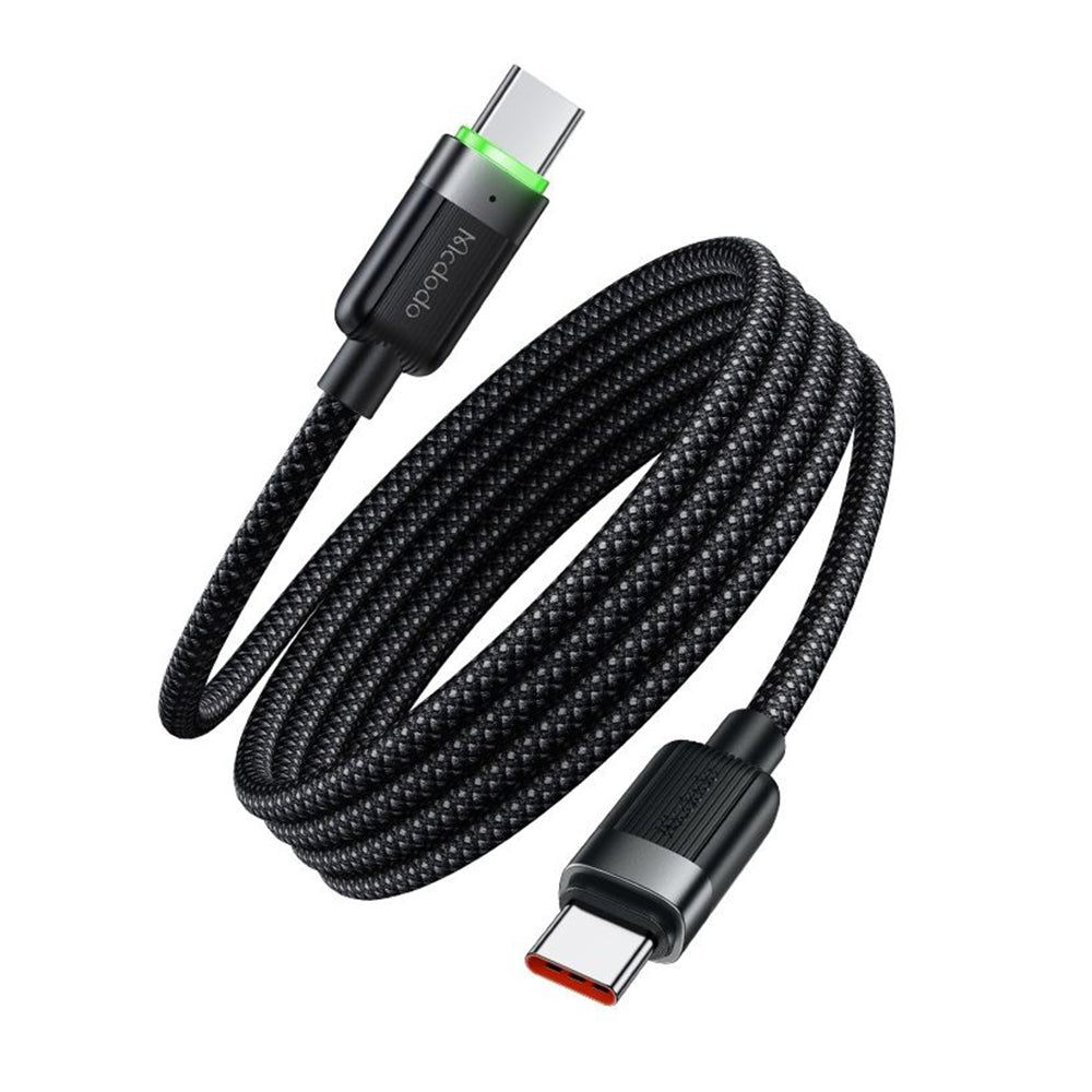 Cabo de Dados e Carregamento USB-C - USB-C McDodo CA-2000 Self Winding, 60W, 1.2m, Preto