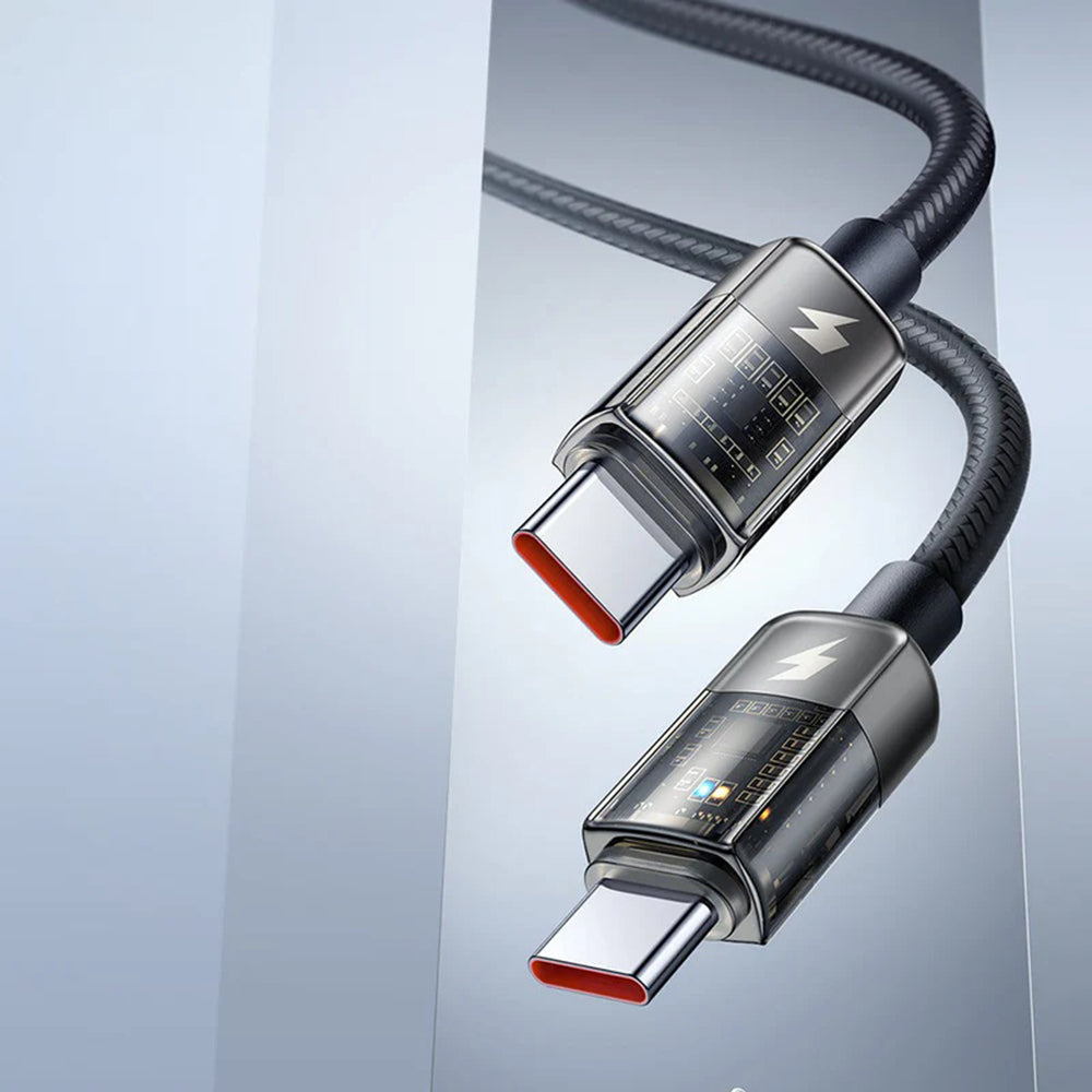 Cabo de Dados e Carregamento USB-C - USB-C McDodo CA-2840 Auto Power Off, 100W, 1.2m, Preto