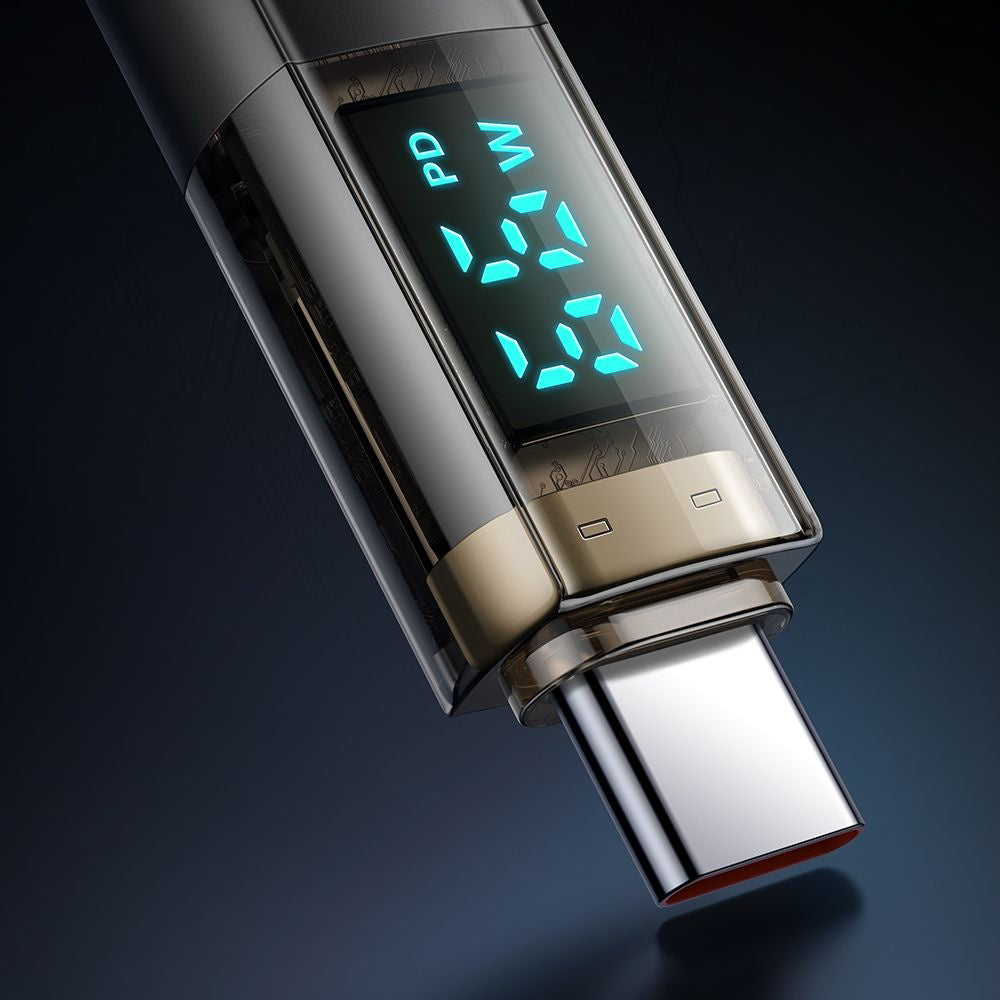 Cabo de Dados e Carregamento USB-C - USB-C McDodo CA-3610 Display Auto Power Off, 100W, 1.2m, Preto