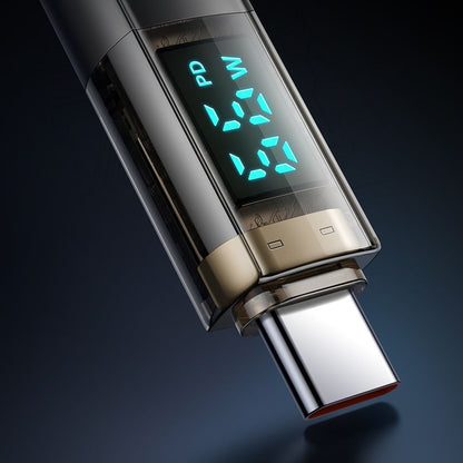 Cabo de Dados e Carregamento USB-C - USB-C McDodo CA-3610 Display Auto Power Off, 100W, 1.2m, Preto