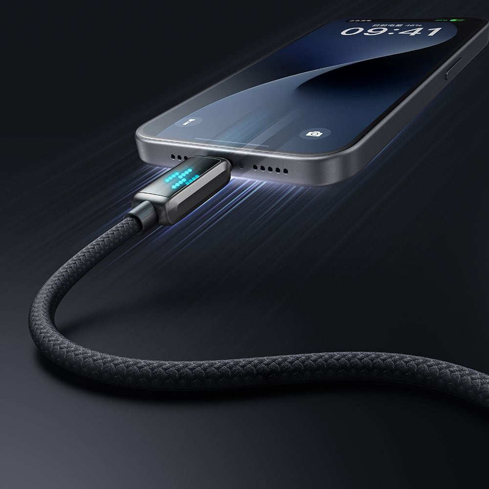 Cabo de Dados e Carregamento USB-C - USB-C McDodo CA-4250 Display, 100W, 1.2m, Preto