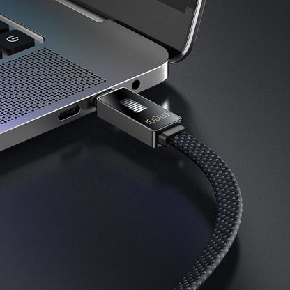 Cabo de Dados e Carregamento USB-C - USB-C McDodo CA-4470 Rythm Display, 100W, 1.2m, Preto