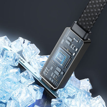 Cabo de Dados e Carregamento USB-C - USB-C McDodo CA-4470 Rythm Display, 100W, 1.2m, Preto