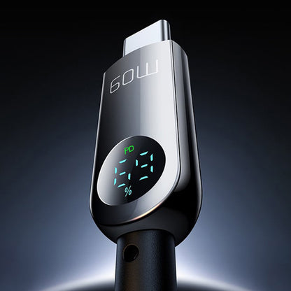 Cabo de Dados e Carregamento USB-C - USB-C McDodo CA-4780 Display, 60W, 1.2m, Preto