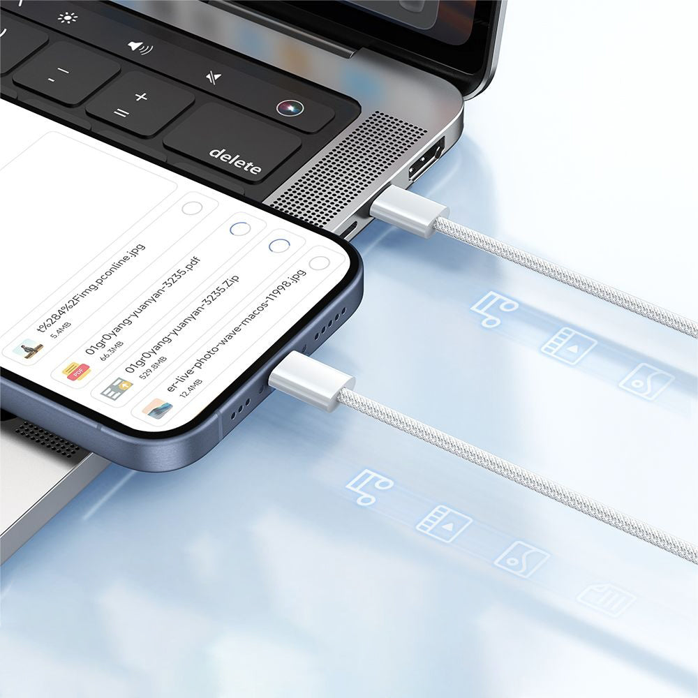 Cabo de Dados e Carregamento USB-C - USB-C McDodo CA-5690, 60W, 1m, Branco