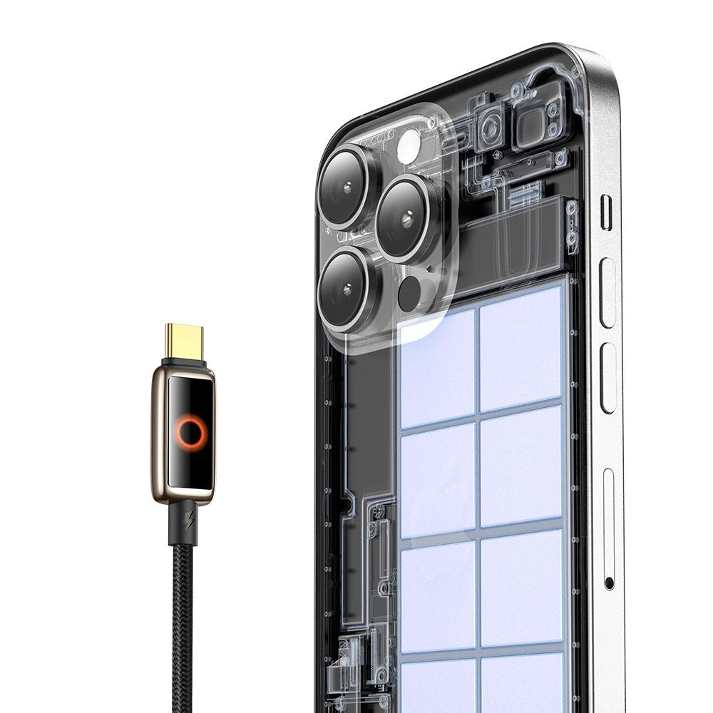 Cabo de Dados e Carregamento USB-C - USB-C McDodo CA-6681 Desligamento Automático, 100W, 1.2m, Dourado