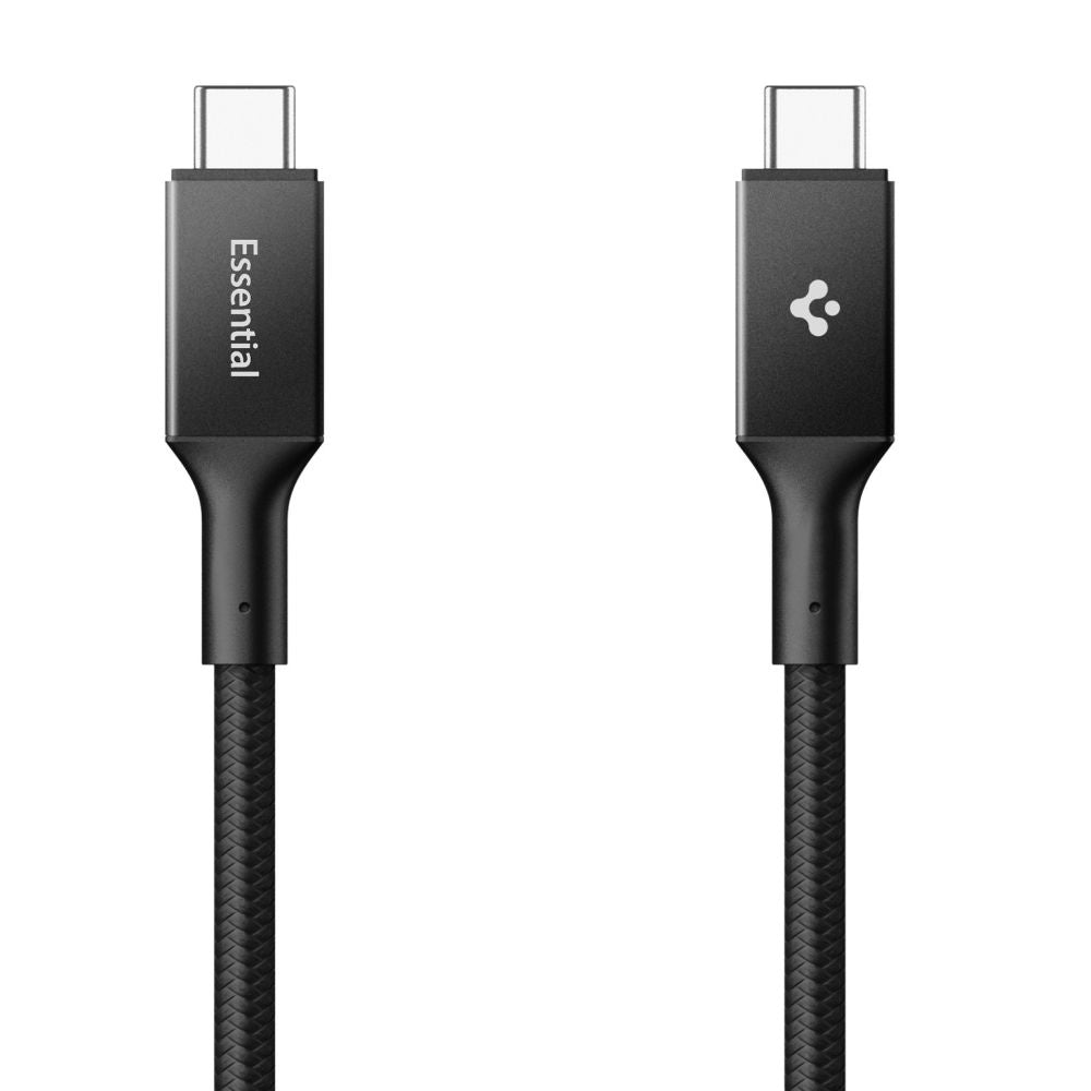 Cabo de Dados e Carregamento USB-C - USB-C Spigen EB10010CC, 100W, 1m, Preto