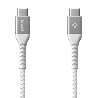 Cabo de Dados e Carregamento USB-C - USB-C Spigen EB10010CCA, 100W, 1m, Branco ACA11102