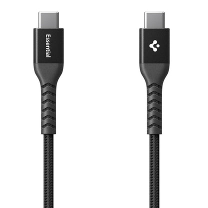 Cabo de Dados e Carregamento USB-C - USB-C Spigen EB10010CCA, 100W, 1m, Preto ACA11103