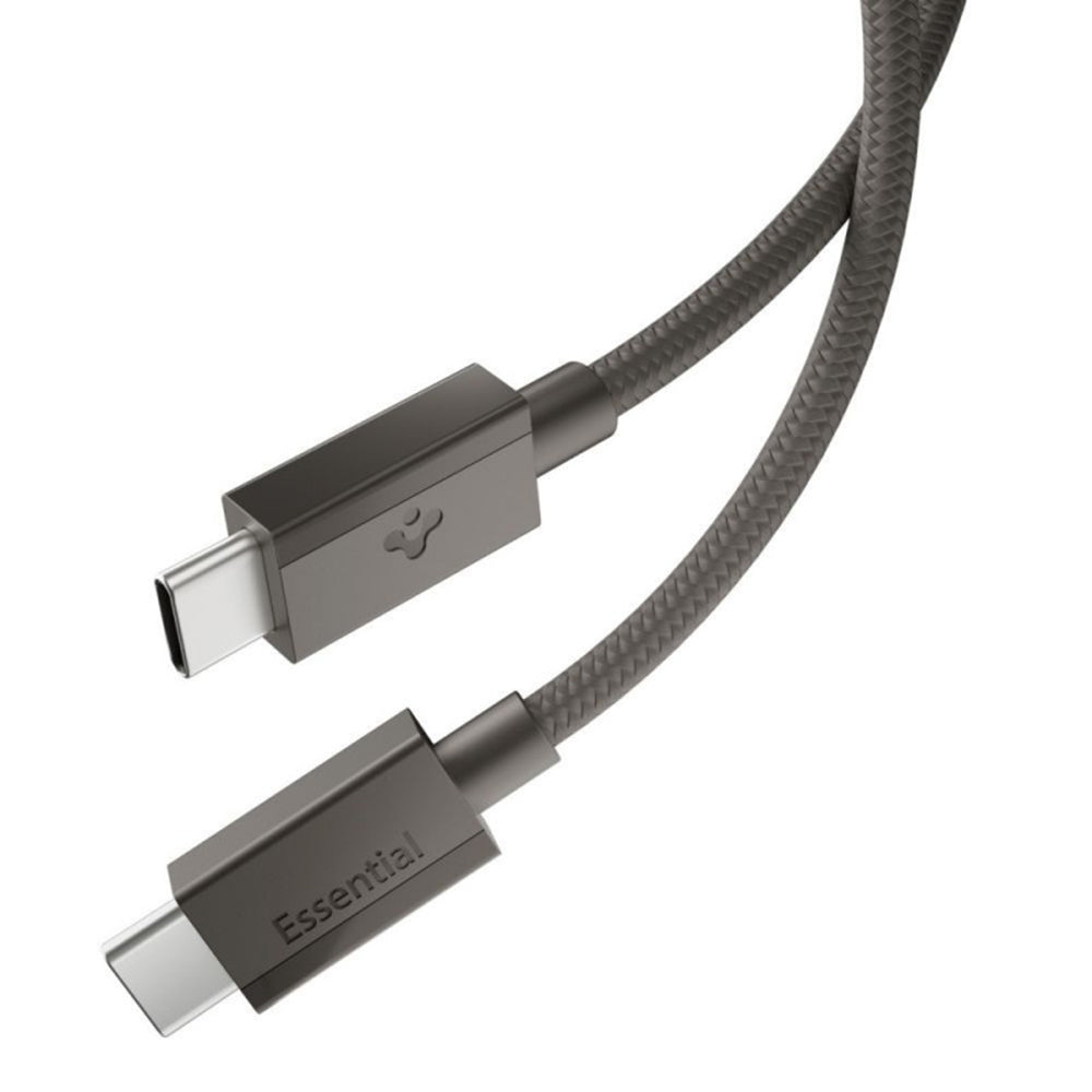 Cabo de Dados e Carregamento USB-C - USB-C Spigen EB6015CC, 60W, 1,5m, Cinzento ACA10418