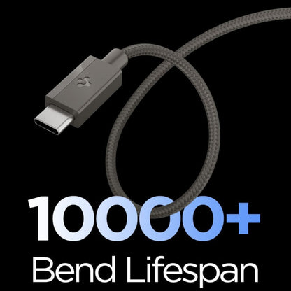 Cabo de Dados e Carregamento USB-C - USB-C Spigen EB6015CC, 60W, 1,5m, Cinzento ACA10418