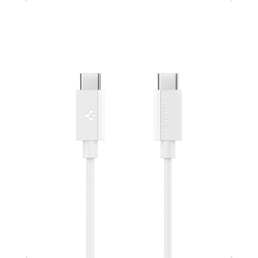 Cabo de Dados e Carregamento USB-C - USB-C Spigen Essential, 60W, 1m, Branco