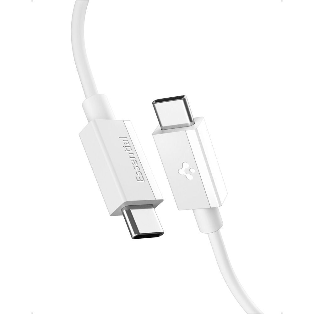 Cabo de Dados e Carregamento USB-C - USB-C Spigen Essential, 60W, 2m, Branco