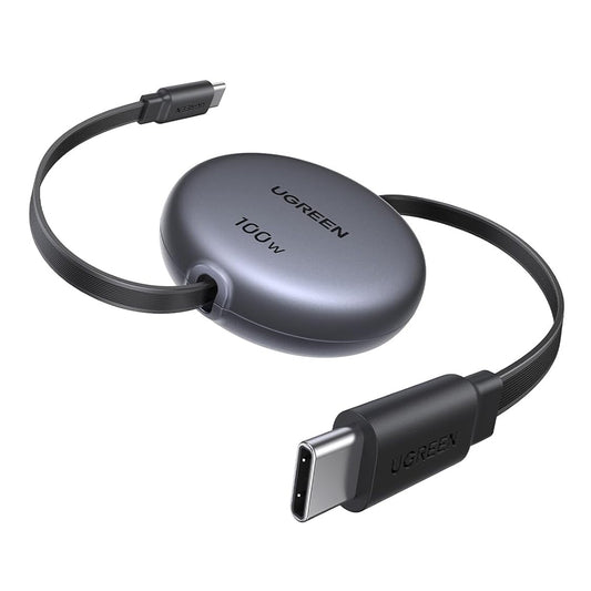Cabo de Dados e Carregamento USB-C - USB-C UGREEN L531, 100W, 1m, Preto