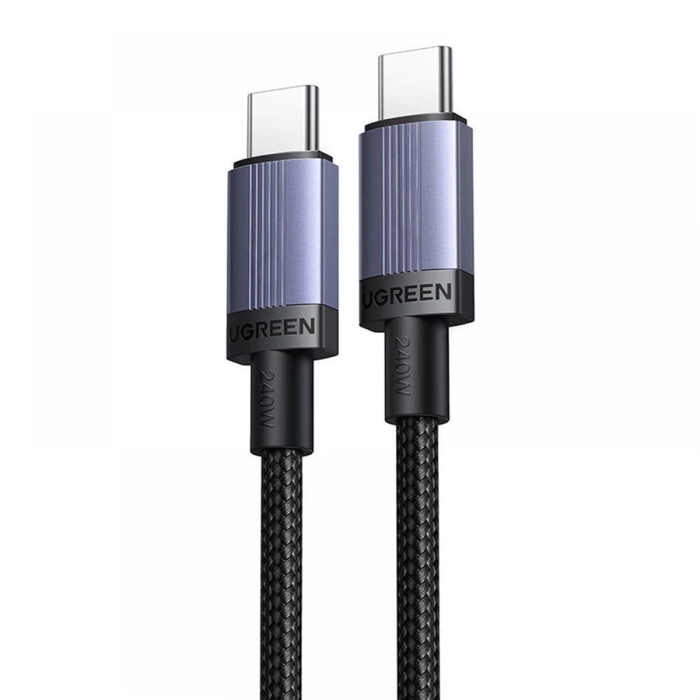 Cabo de Dados e Carregamento USB-C - USB-C UGREEN L532, 240W, 1m, Cinza