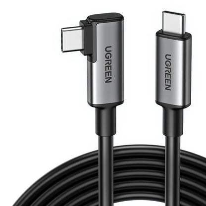 Cabo de Dados e Carregamento USB-C - USB-C UGREEN US551 (90629) Angled, 60W, 5m, Preto
