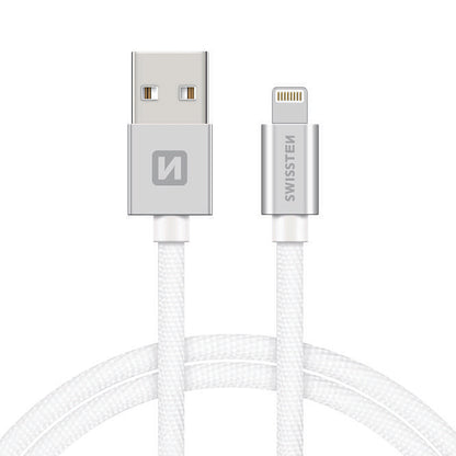 Cabo de carregamento e dados USB-A - Lightning Swissten, 18W, 1,2 m, prateado 71524203